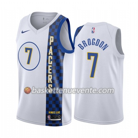 Maillot Basket Indiana Pacers Malcolm Brogdon 7 2019-20 Nike City Edition Swingman - Homme